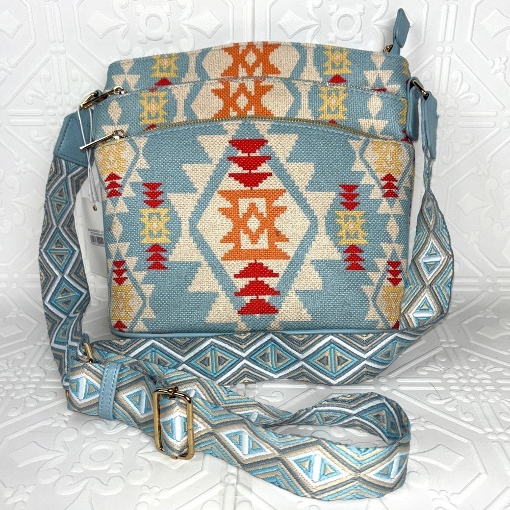 NWT Geometric Nylon Crossbody Purse‎